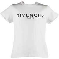 Tricouri Cotton Jersey T-Shirt In White With Vintage Logo Print Fete