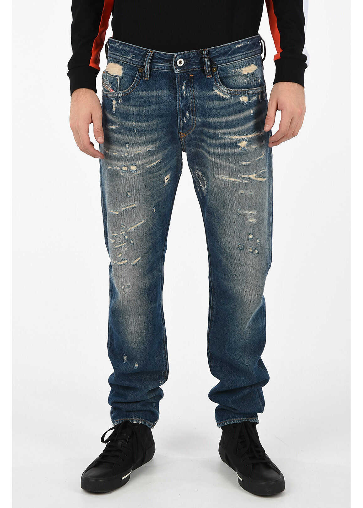 Diesel 18Cm Distressed Buster L.32 Jeans Blue