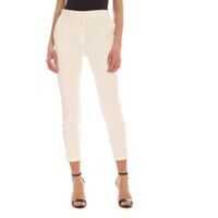 Pantaloni casual Bella 15 Pants In White Femei