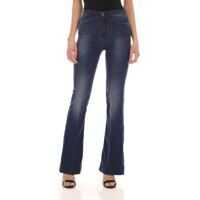 Blugi evazati Flora 8 Flared Jeans In Blue Femei