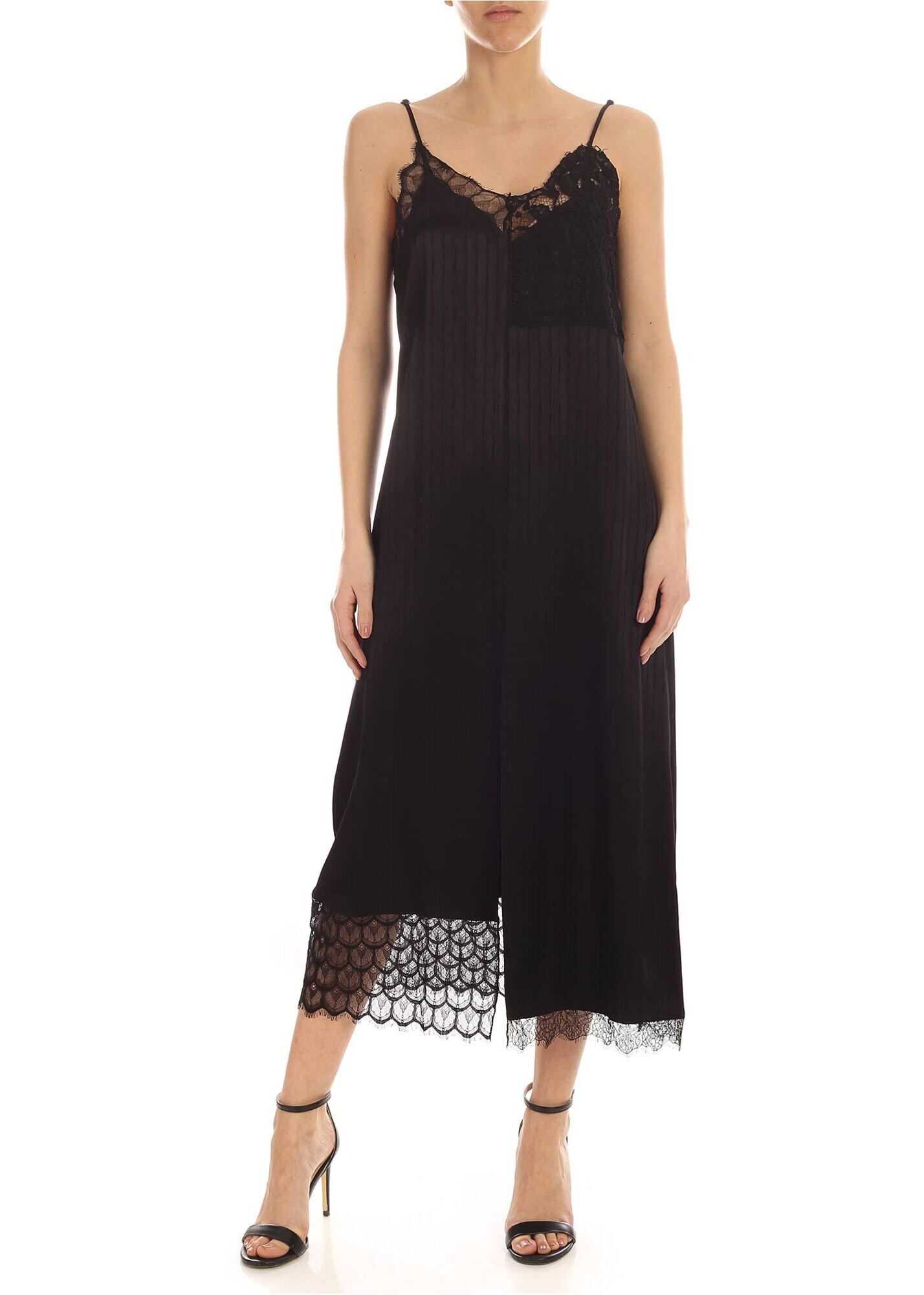 Pinko Tuorlo Dress In Black Black