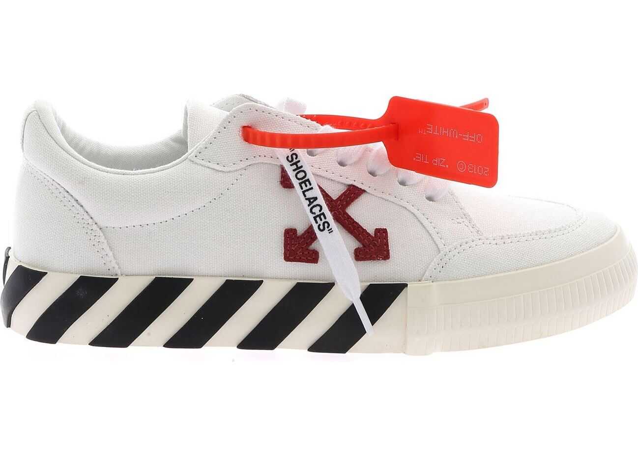 Off-White Arrow Low Vulcanize Sneakers In White White