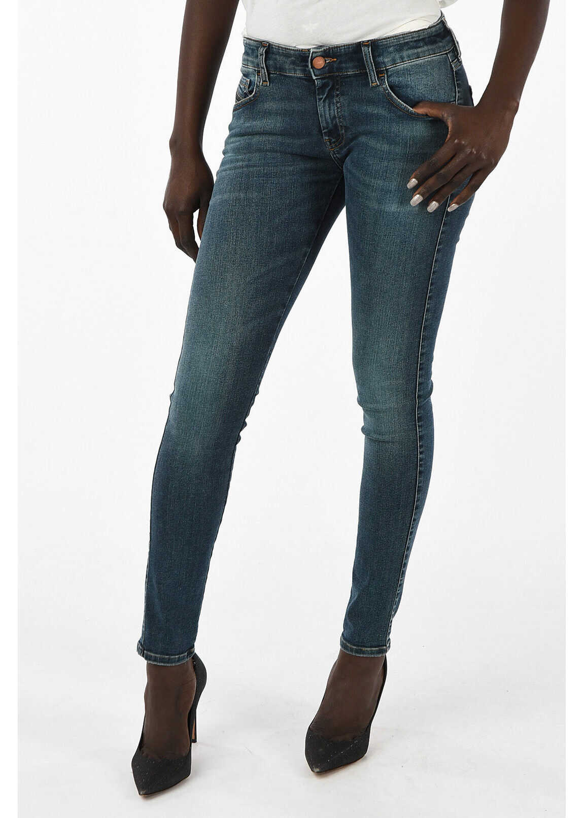 Diesel Jeans SLANDY-LOW Skinny Fit L32 BLUE