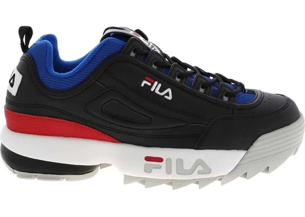 Fila Disruptor Sneakers In Black And Electric Blue* Black