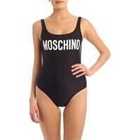 Costume de baie intregi Logo Lettering Swimsuit In Black Femei