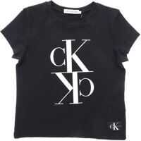 Tricouri Calvin Klein Jeans Monogram Cropped T-Shirt In Black