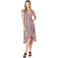 Rochii elegante Snakeskin Printed Wrap Dress Femei