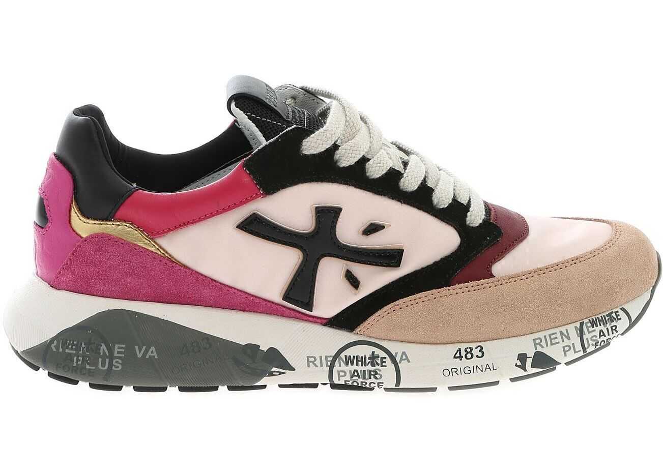 Premiata Zac Zac Sneakers In Shades Of Pink Pink