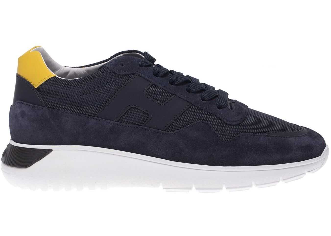 Hogan Interactive Sneakers In Blue And Yellow Blue