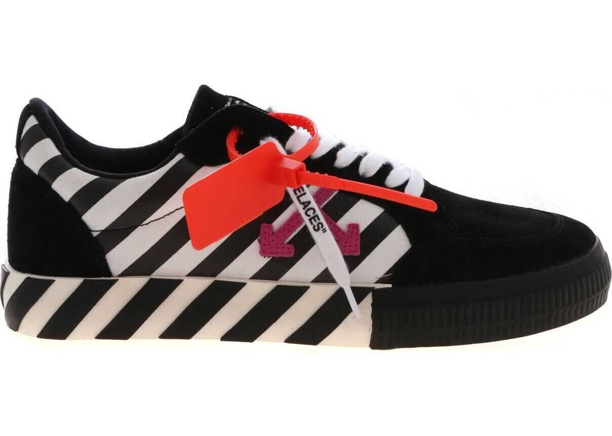 Off-White Diag Low Vulcanized Sneakers In Black* Black