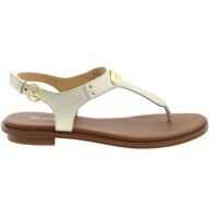 Sandale Michael Kors Plate Thong Sandals In Gold Color
