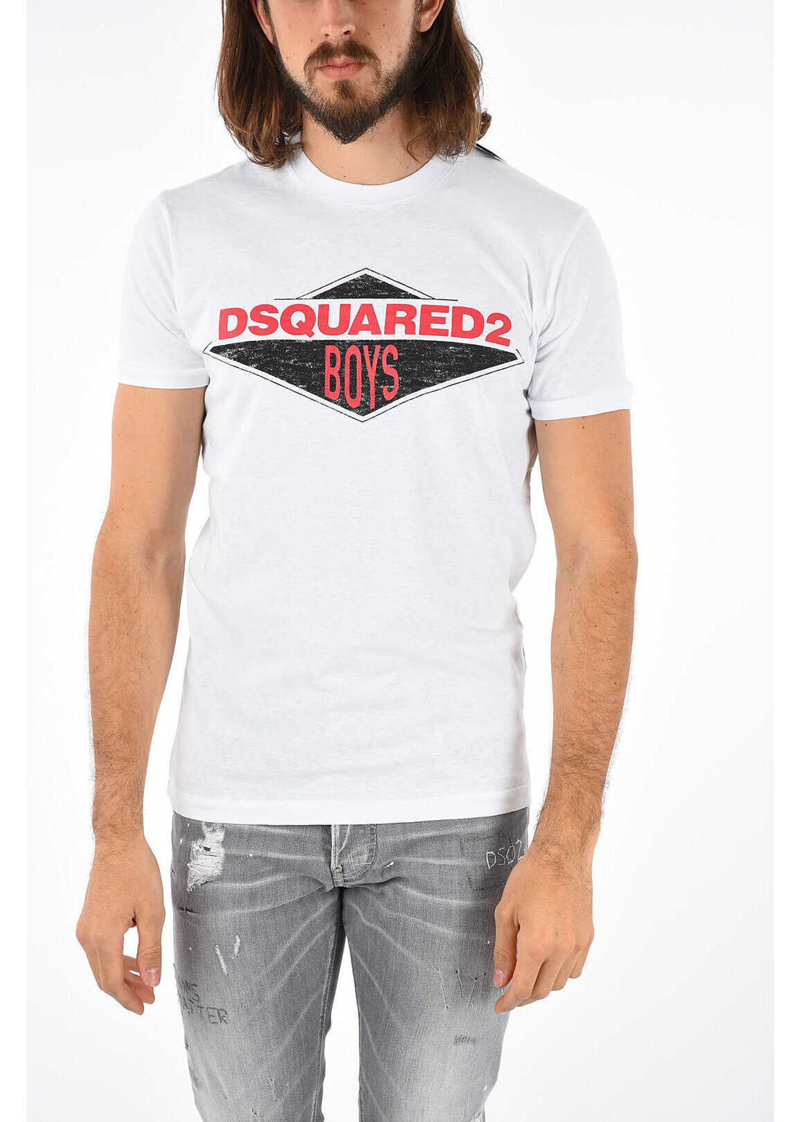 DSQUARED2 Printed CHIC DAN FIT T-Shirt* WHITE