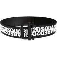 Curele Mirrored Logo Belt In Black Barbati