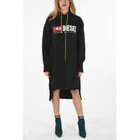 Rochii scurte Hooded D-ILSE-C Asymmetrical Cut Dress Femei