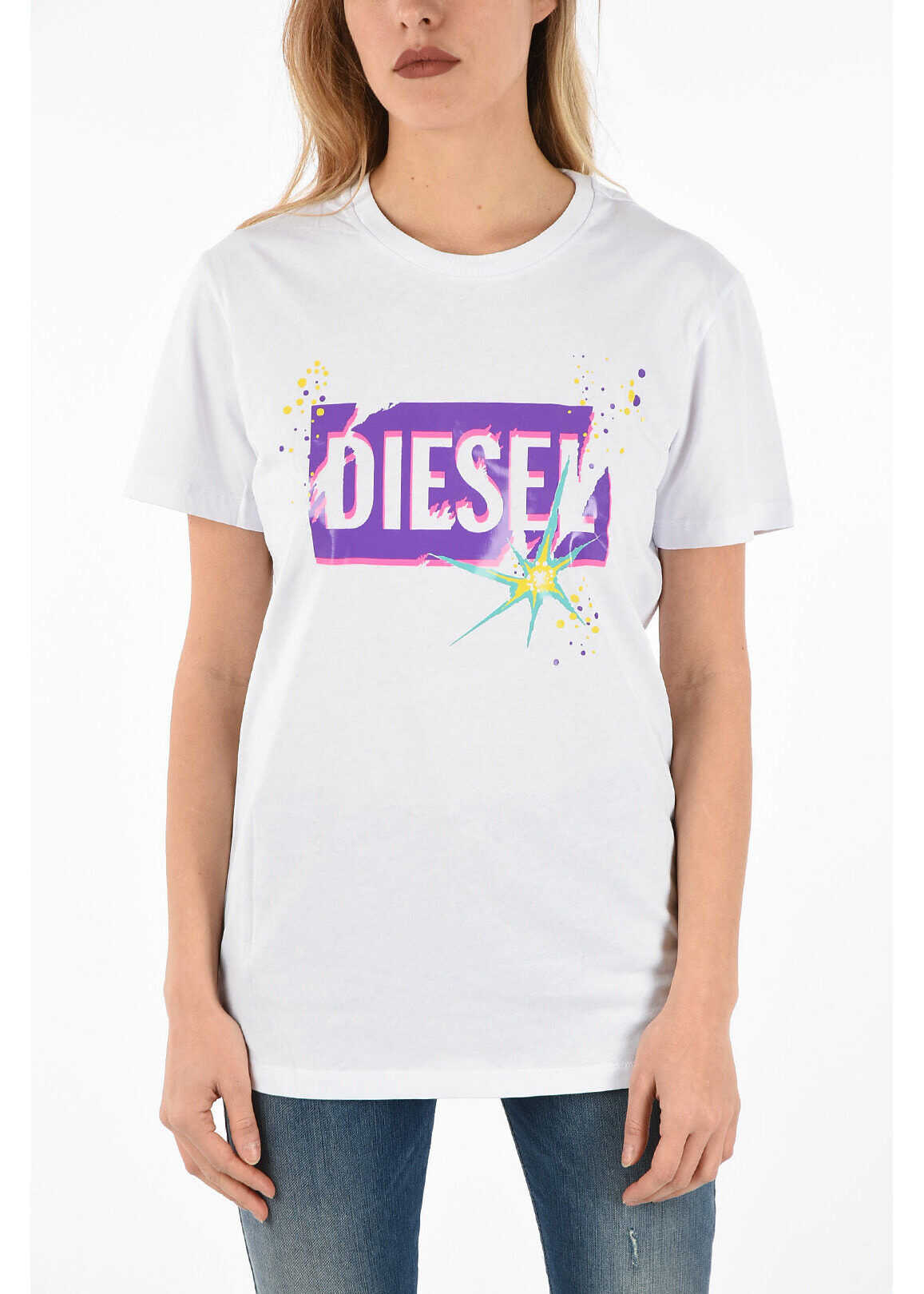 Diesel T-shirt T-EXPLO with Print WHITE