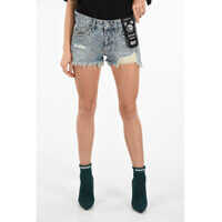 Pantaloni scurti Rhinestones DE-RIFTY-S Distressed Shorts Femei