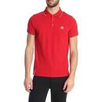 Tricouri Polo Logo Patch Polo Shirt In Red Barbati