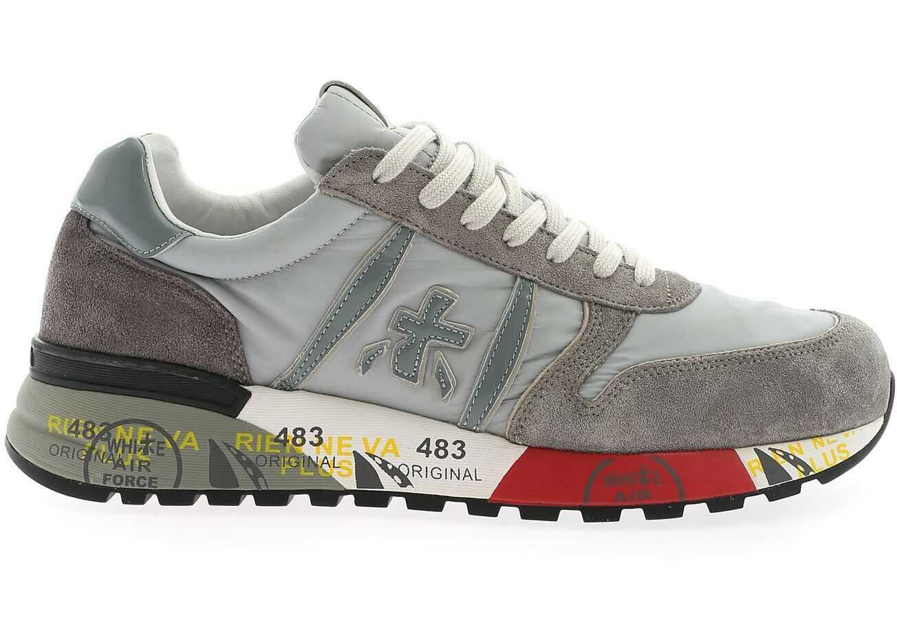 Premiata Lander Sneakers In Grey Grey