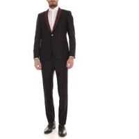 Costume Black Suit With Purple Details Barbati