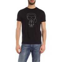 Tricouri Karl Lagerfeld Karl Sketch Print T-Shirt In Black