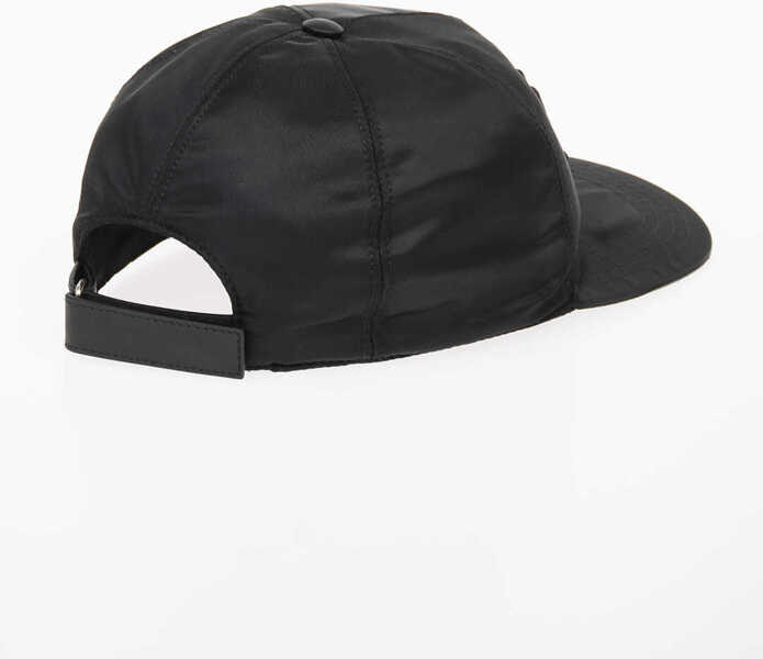 Sepci Neil Barrett Nylon Sliced Logo Harlem Hat Black Barbati (BM 7446936) 2