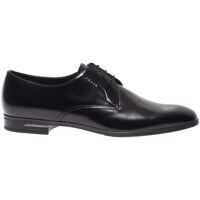 Pantofi casual Derby Shoes In Black With Logo Detail On The Heel Barbati