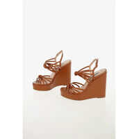 Sandale cu platforma Leather SAFFRON Wedges 13 cm Femei