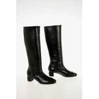 Cizme lungi Leather FINN Knee High Boots 4.5 cm Femei