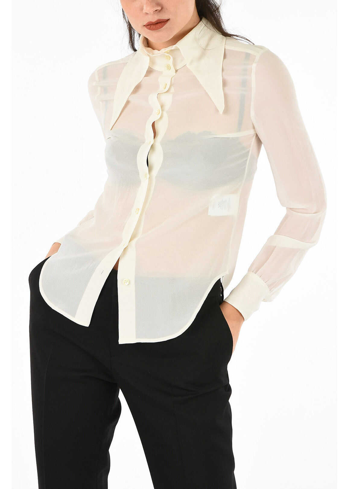 Saint Laurent silk blouse WHITE