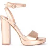 Pantofi cu toc Gesture Sandal In Vegan Rose Gold Leather Femei