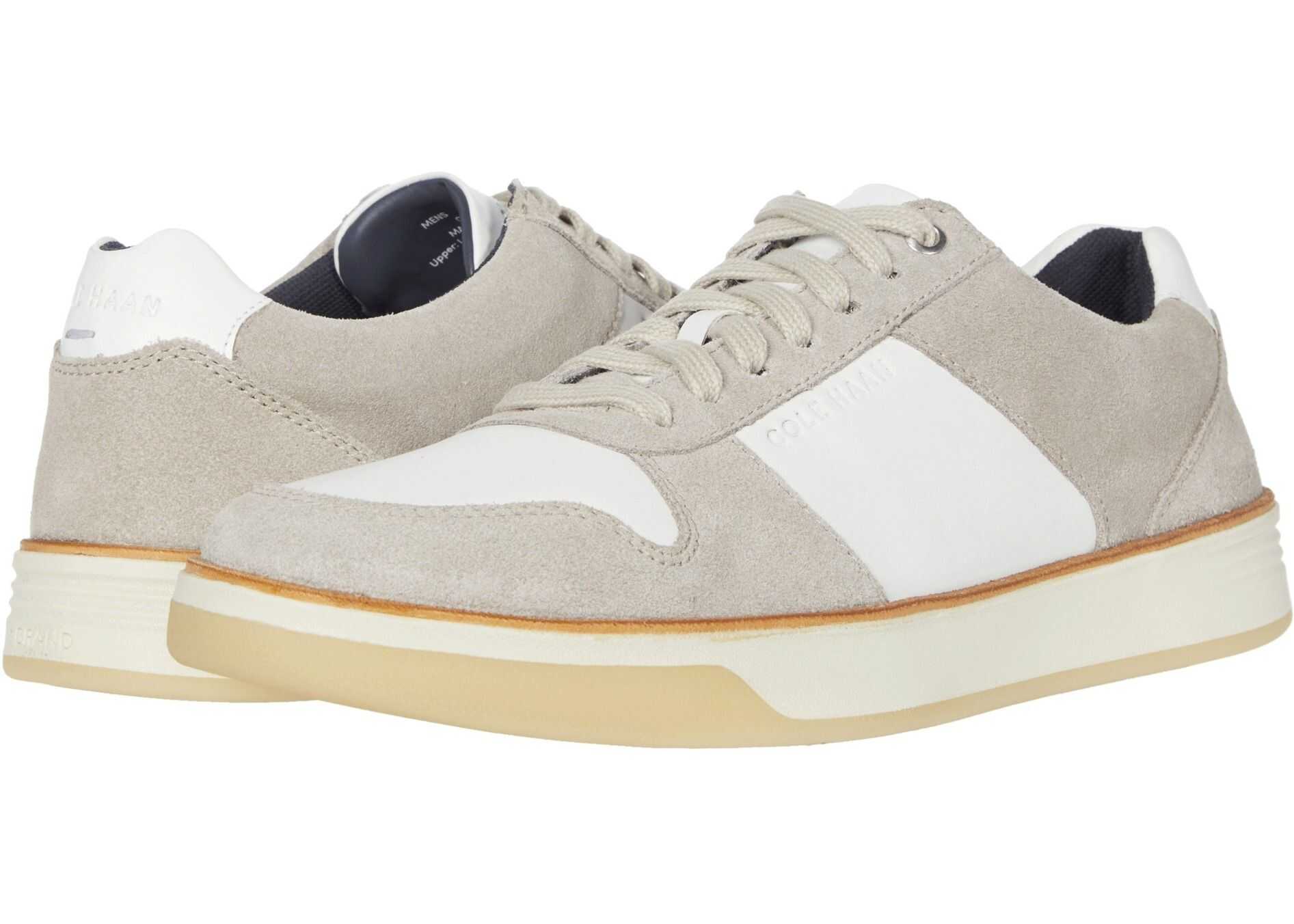 Cole Haan Grand Crosscourt Crafted Sneaker Pumice Stone/Ivory