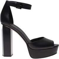 Sandale Petra Open Toe Sandals In Black Leather Femei