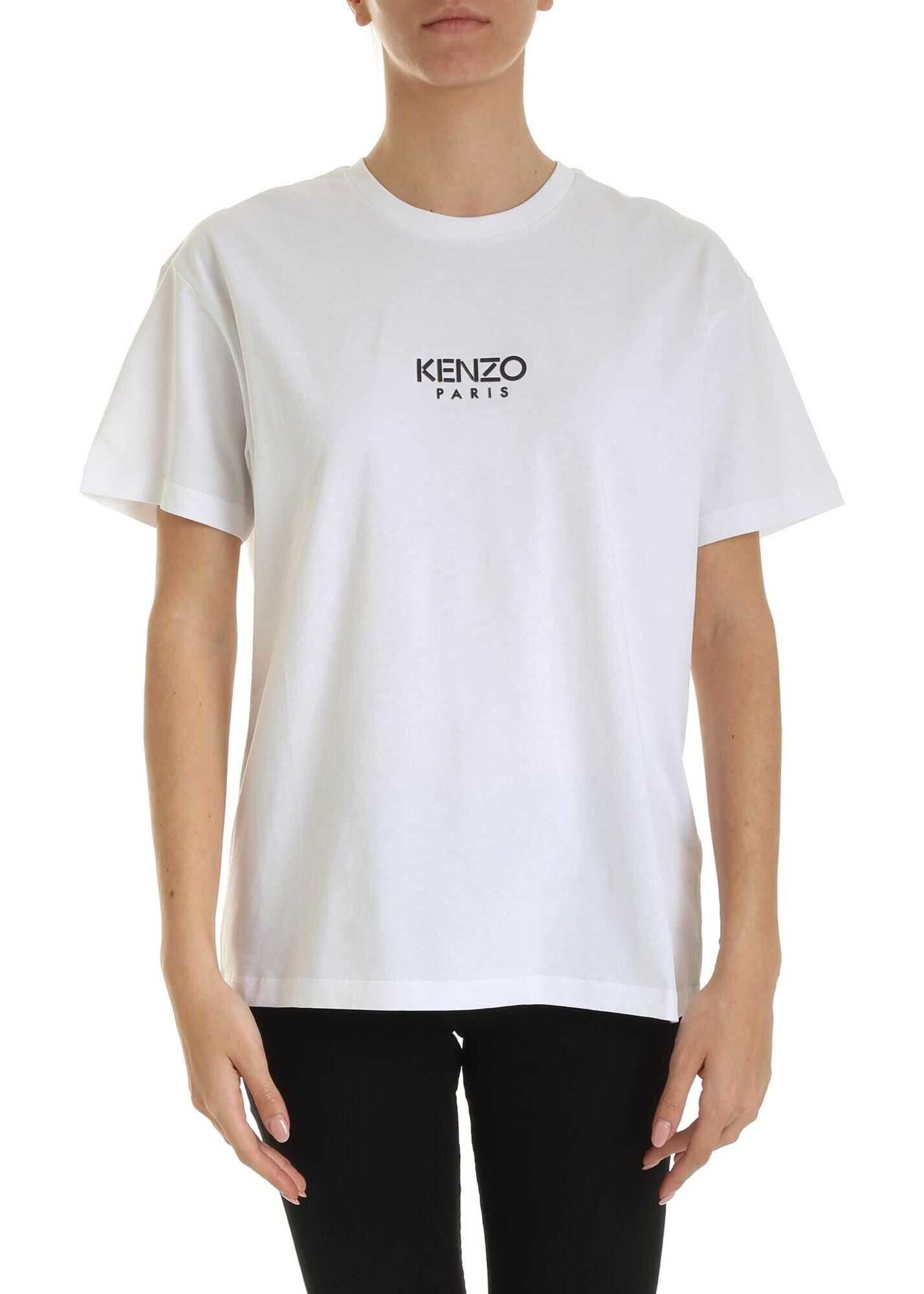 Kenzo Essentiel Comfort Kenzo Paris T-Shirt In White White