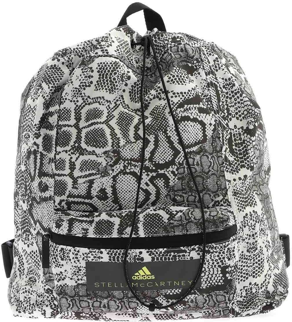 adidas by Stella McCartney Reptile Print Backpack In White And Black Animal print