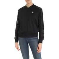 Bluze de trening Lace Track Sweatshirt In Black Femei