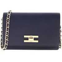 Genti tip postas Branded Shoulder Bag In Dark Blue Femei