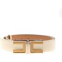 Curele Branded Belt In Cream Color Femei