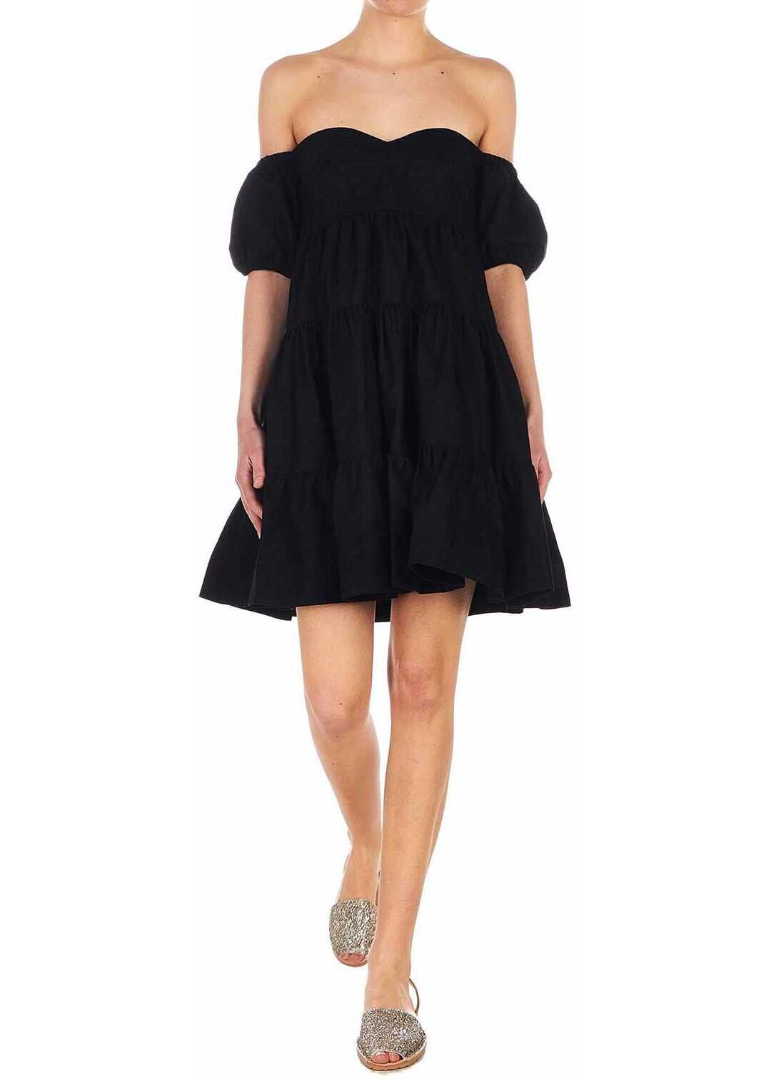 Pinko Off shoulder dress "Ramon" Black