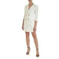 Rochii scurte Double-Breasted Dress In White Femei