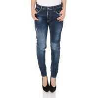 Blugi skinny Skinny Dan Jeans In Blue Femei