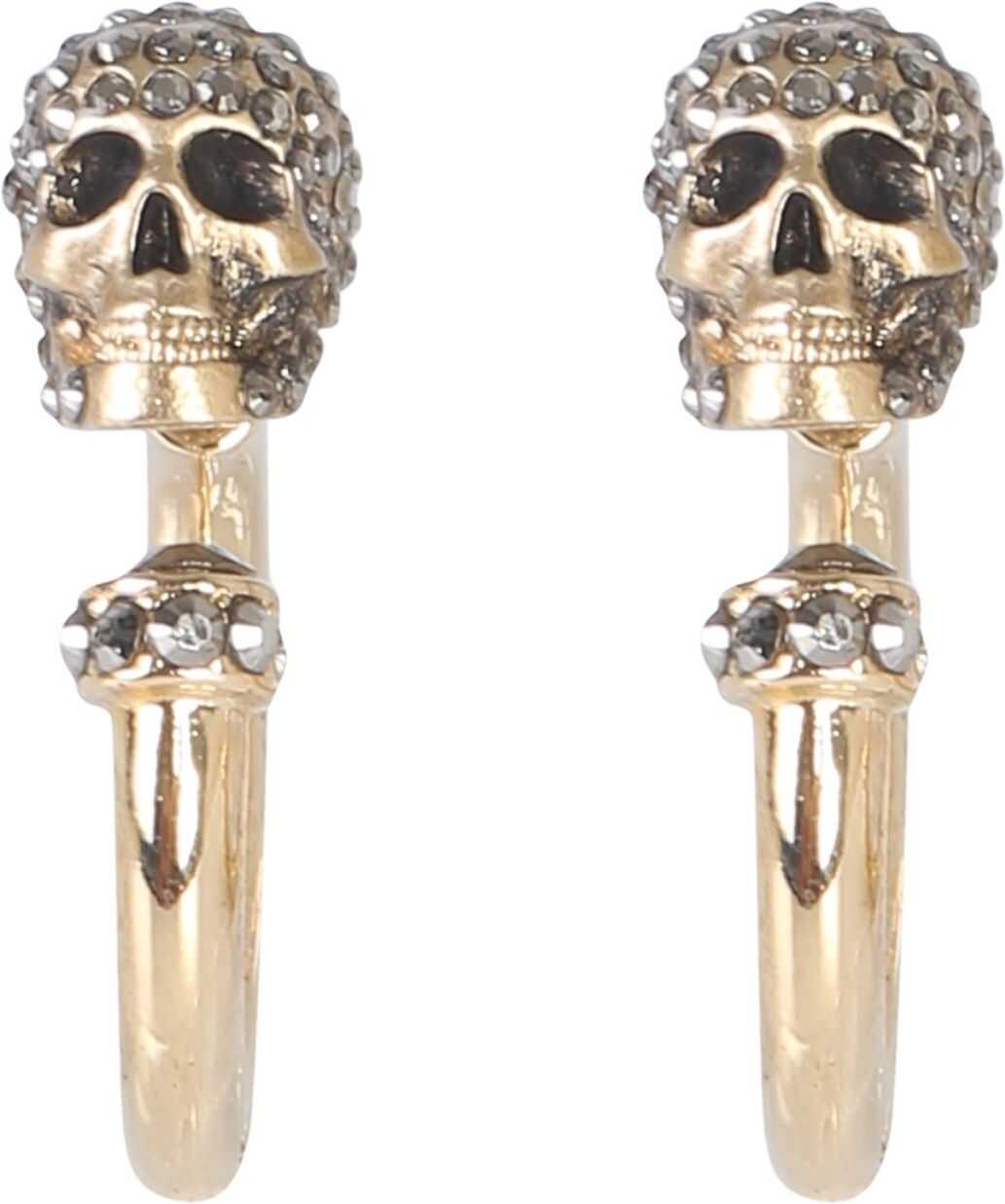 Alexander McQueen Skull Earrings GOLD