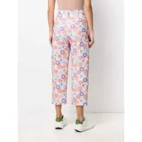 Pantaloni Kenzo Dama - Pantaloni casual Kenzo Cropped Trousers PINK Femei (BM 7472625) - B-mall.ro