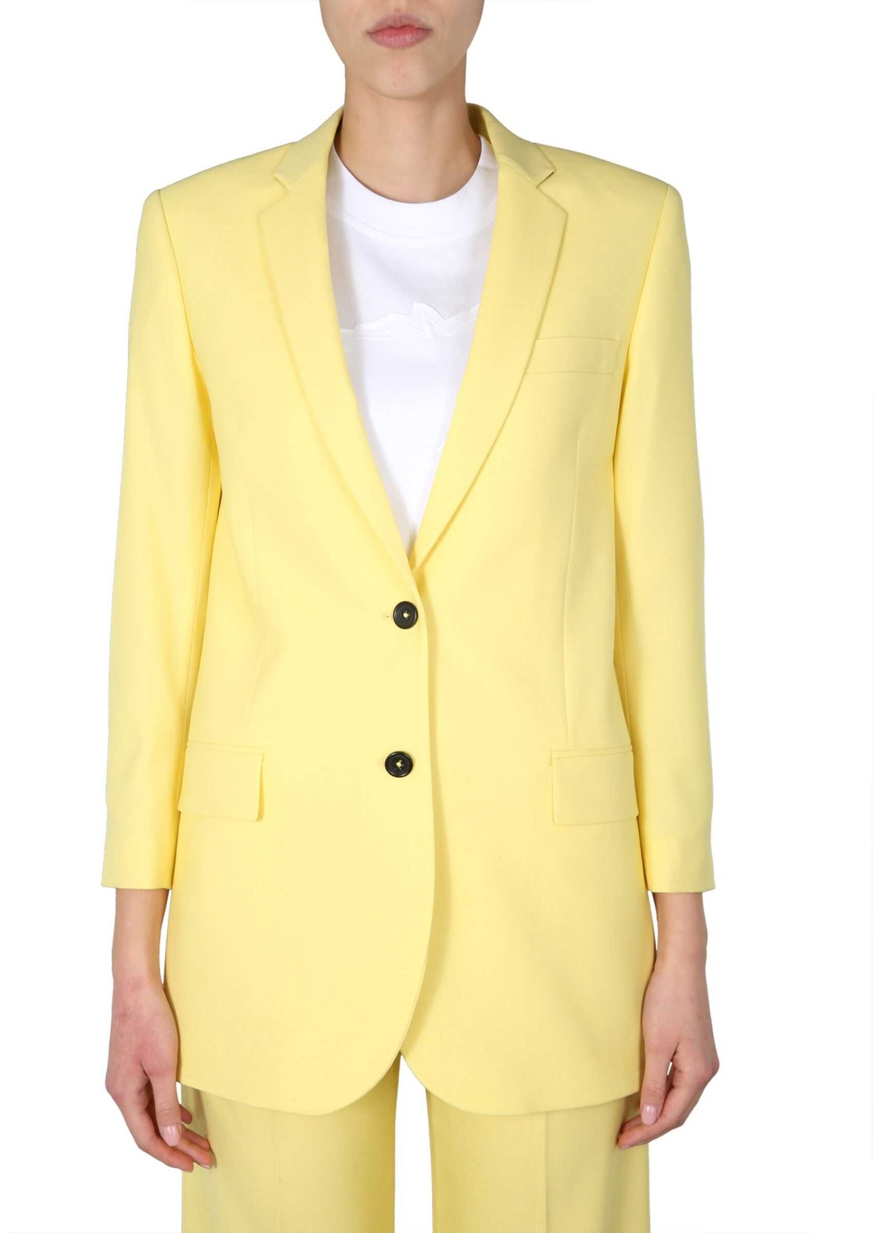 PS by Paul Smith Oversize Fit Blazer YELLOW