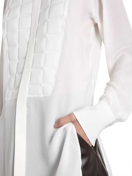 Bluze Bottega Veneta Quilted Shirt WHITE Femei (BM 7474548) 4