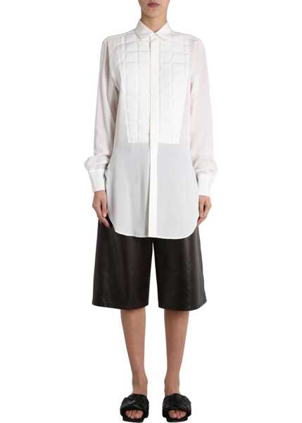 Bluze Bottega Veneta Quilted Shirt WHITE Femei (BM 7474548) 1