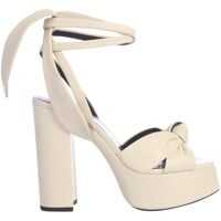 Pantofi cu toc "White" Plateau Sandal Femei