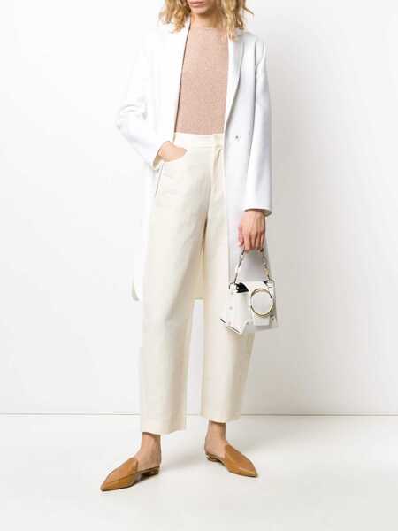 Paltoane Fabiana Filippi Regular Fit Coat WHITE Femei (BM 7475511) 2