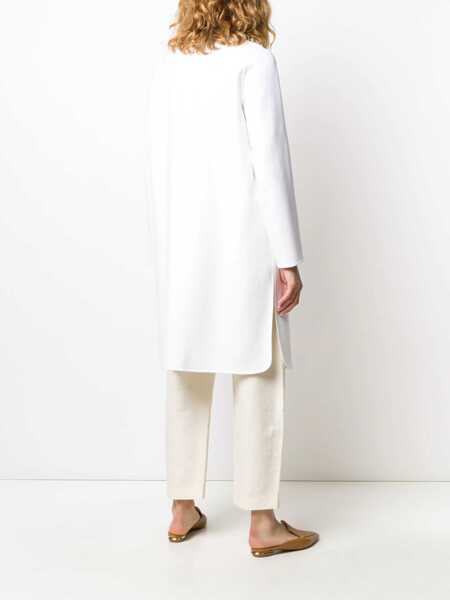 Paltoane Fabiana Filippi Regular Fit Coat WHITE Femei (BM 7475511) 4