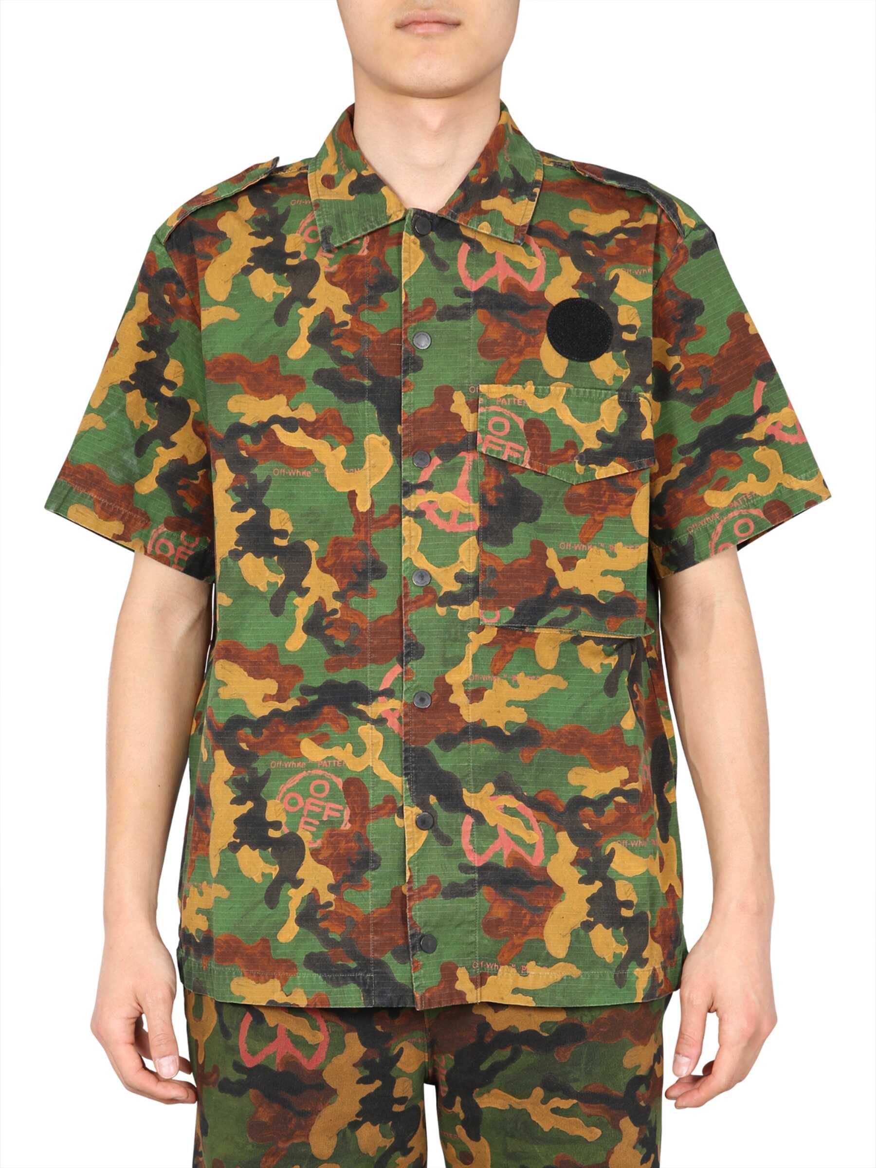 Off-White Camouflage Shirt OMGA107_R203620019900 MILITARY GREEN image