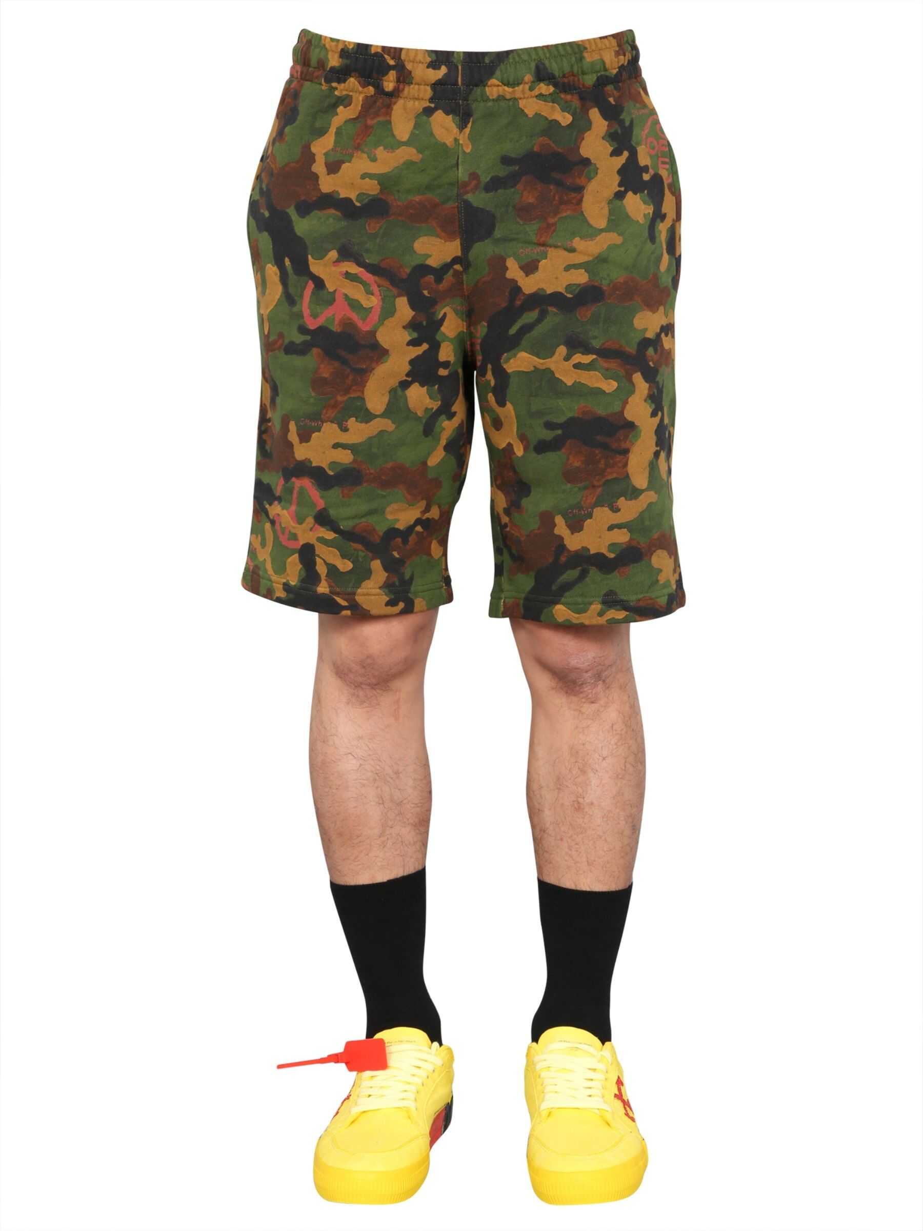 Off-White Camouflage Bermuda MILITARY GREEN